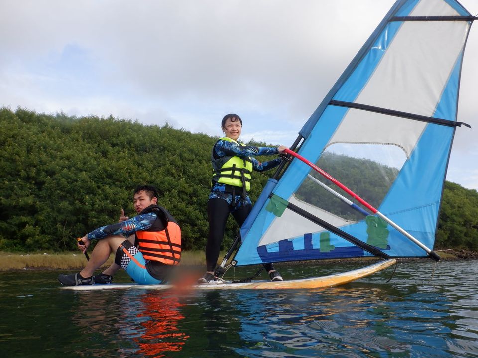 澎湖旅遊-井垵三合一(獨木舟，滑水，風帆)